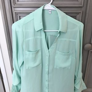 Express portafino shirt mint